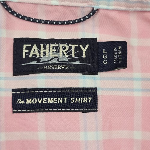 Faherty Mens Plaid Button Down Movement Shirt Size Large - photo 5
