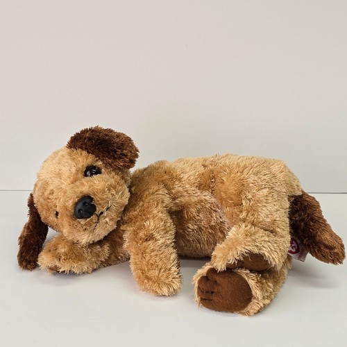 Ty Classic Scrapper Dog Plush Tan Shaggy Fur Floppy Puppy 2002 - photo 2