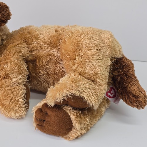 Ty Classic Scrapper Dog Plush Tan Shaggy Fur Floppy Puppy 2002 - photo 4