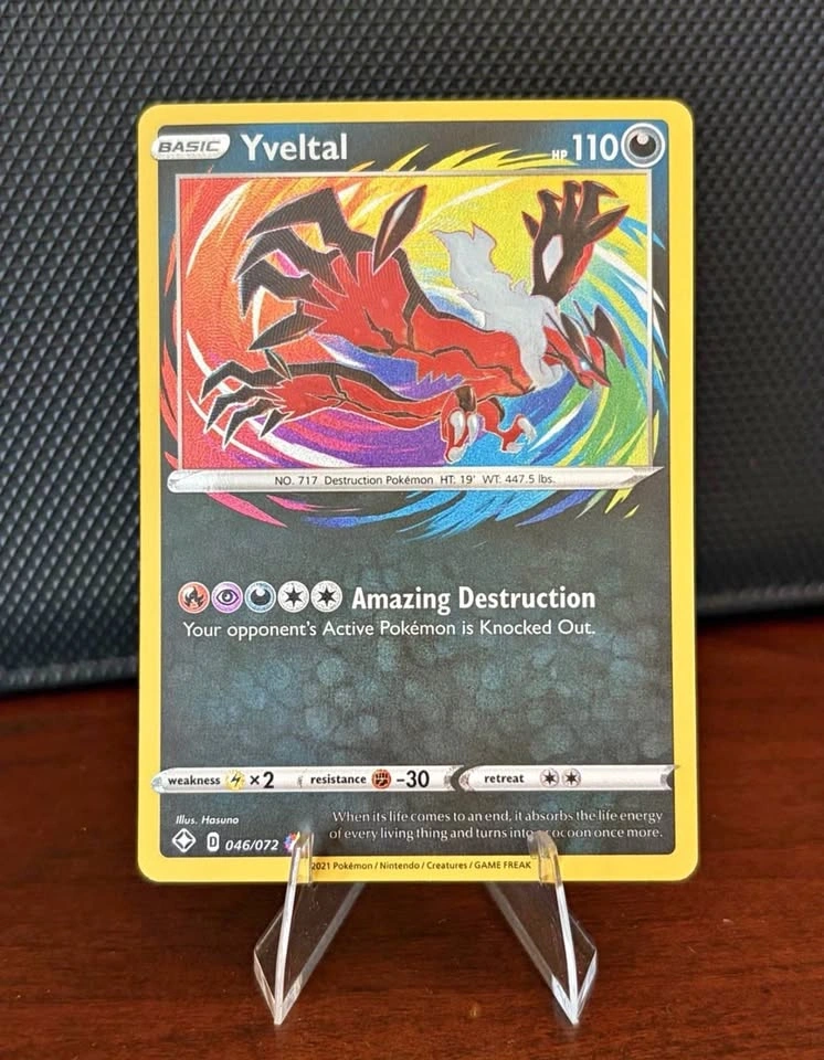 Pokemon Yveltal Amazing Rare 046/072 - Shining Fates - NM/Mint