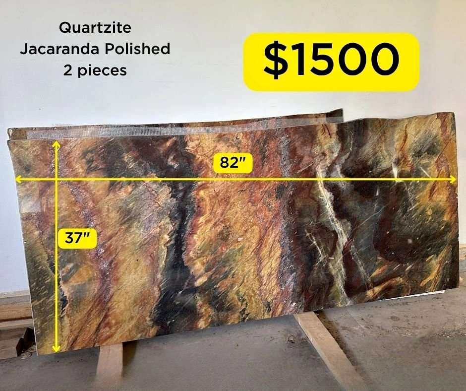 Two Pieces of Jacaranda Quartzite – $1500 for Both