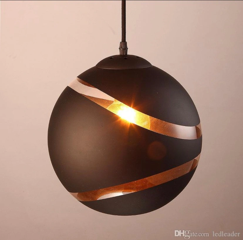 Brand-New Modern Black Globe Pendant Light - photo 4