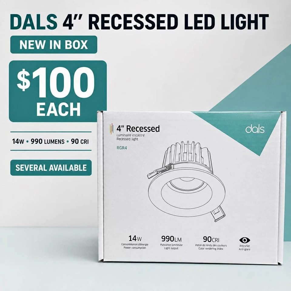 DALS 4” Recessed LED Lights — New in Box