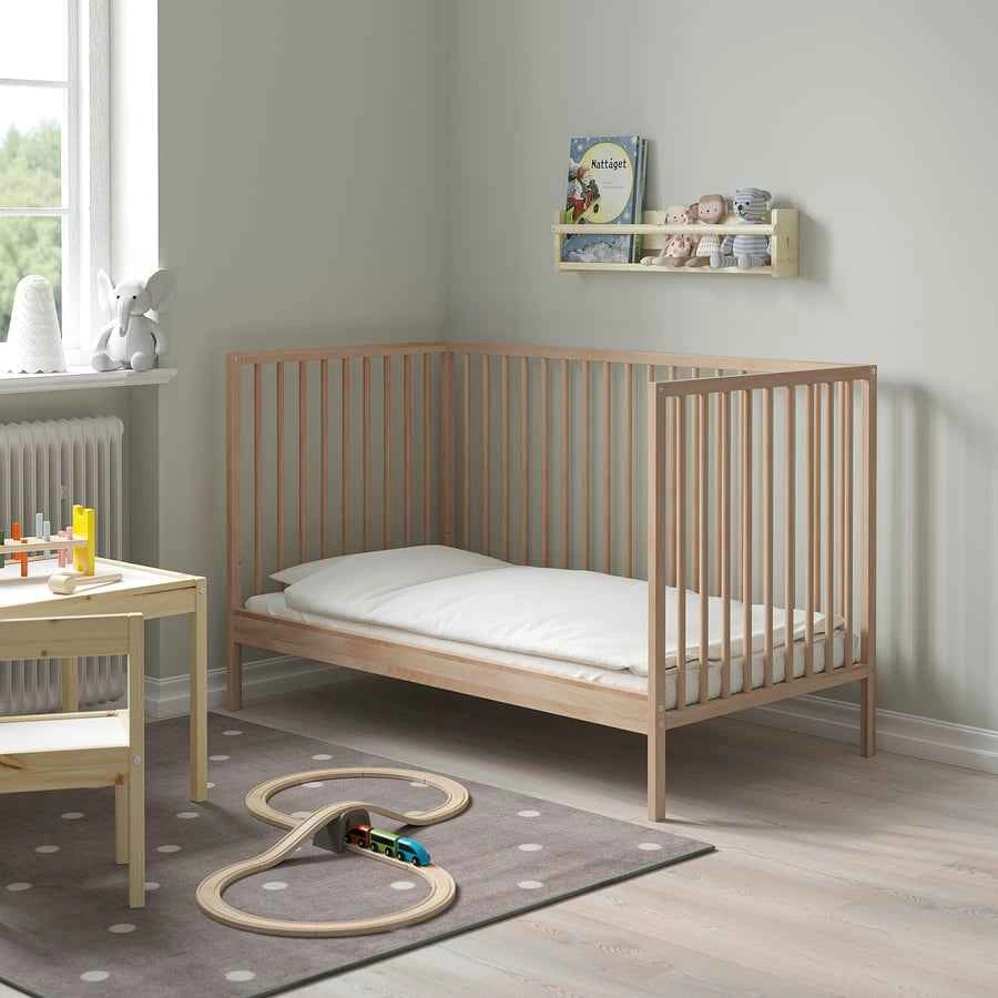 IKEA SINGLAR Crib with Graco waterproof mattress and cover - photo 5