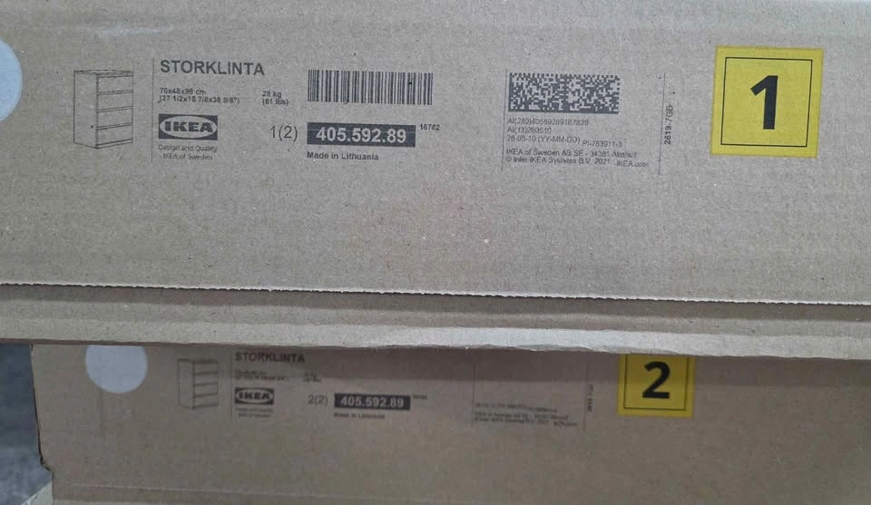 IKEA STORKLINTA 4-Drawer Chest – New in Box (White) - photo 2