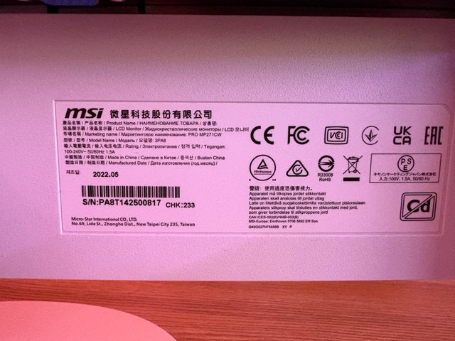 MSI PRO MP271CW Monitor - photo 3