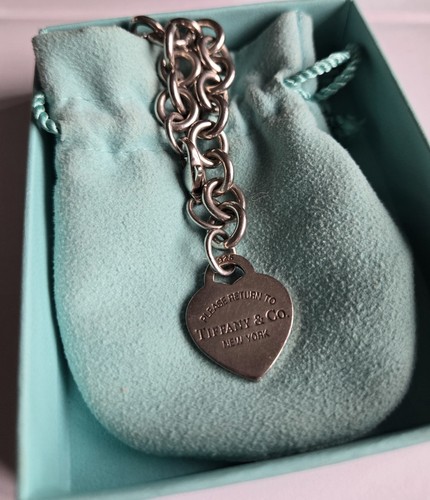 Tiffany & Co. Return to Tiffany Heart Tag Bracelet 7” w/ Box