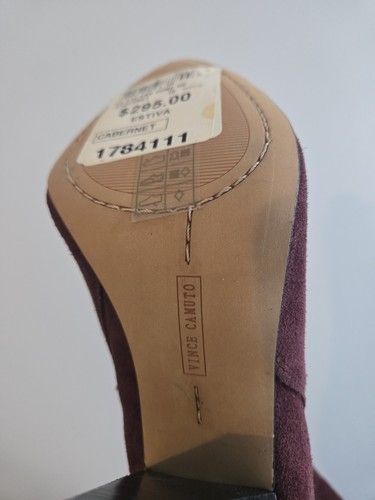 Vince Camuto Estiva Tall Suede Boot Burgundy Red Leather UNWORN - photo 3
