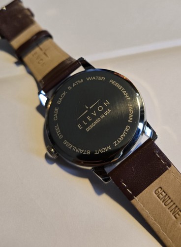 Elevon Gauge Leather-Band Watch - ELE122-1 - photo 4
