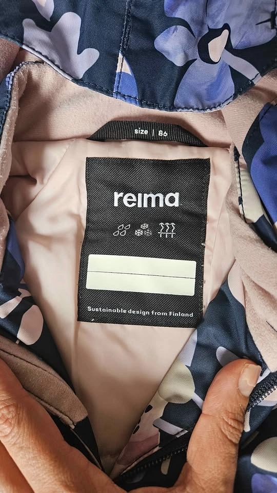 Reima Floral Children's One-Piece Snowsuit Size 86 - photo 2