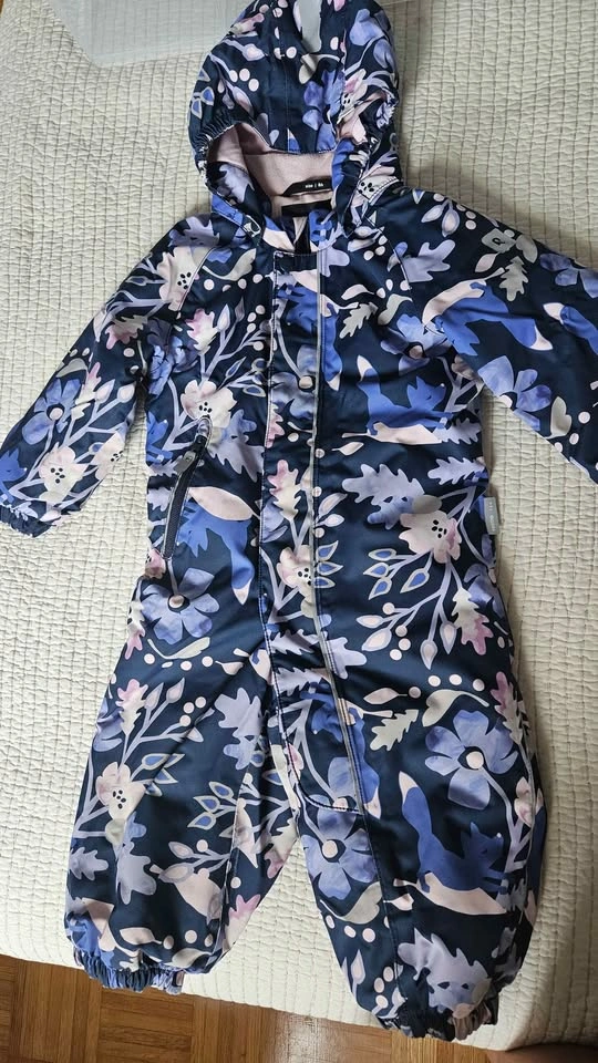 Reima Floral Children's One-Piece Snowsuit Size 86 - photo 3