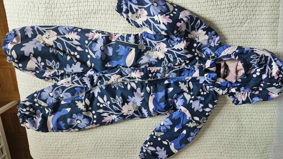 Reima Floral Children's One-Piece Snowsuit Size 86 - photo 4