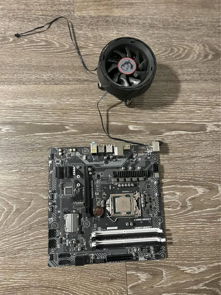 Intel i7-8700 + MSI B360M BAZOOKA Motherboard + CPU Cooler