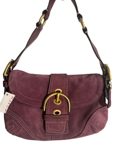 Rare Coach Soho Flap Suede Shoulder Bag + Wristlet Set NWT - photo 2