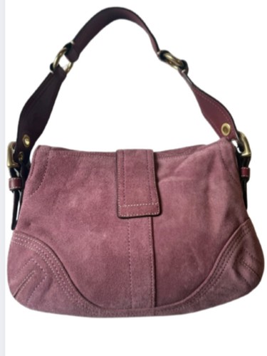 Rare Coach Soho Flap Suede Shoulder Bag + Wristlet Set NWT - photo 4