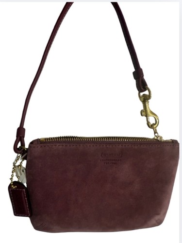 Rare Coach Soho Flap Suede Shoulder Bag + Wristlet Set NWT - photo 5