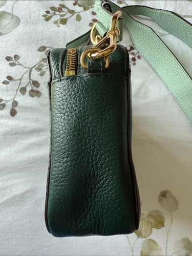Michael Kors Pebbled Leather Mini Mott Guitar Strap Bag - photo 4
