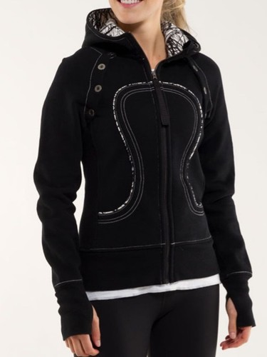 Lululemon Scuba Hoodie Detachable Sleeves Black / Ghost Nesting