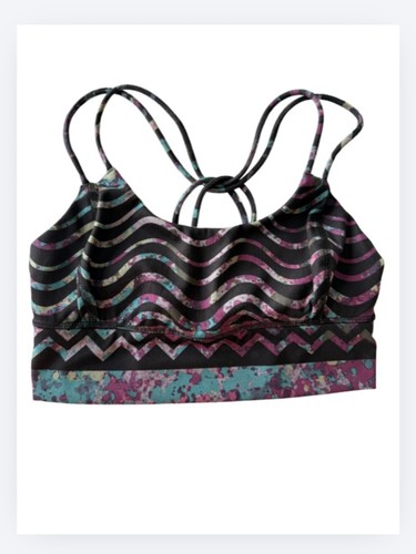 Lululemon Wanderlust Tribal Print Strappy Long Line Bra Size 6