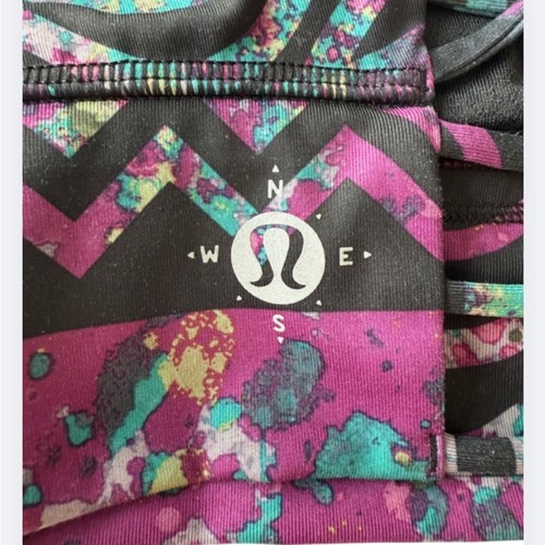 Lululemon Wanderlust Tribal Print Strappy Long Line Bra Size 6 - photo 3
