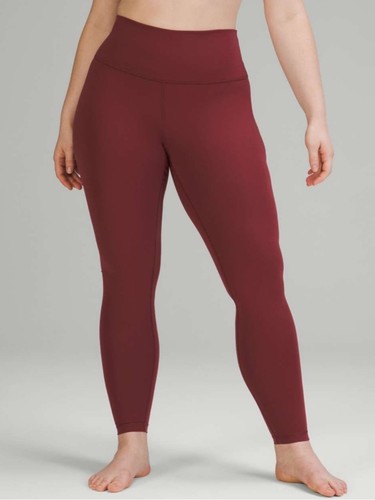 Lululemon Wunder Under High-Rise Tight 28” Mulled Wine Size 12