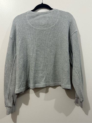 Aerie Waffle Button Sweatshirt Size S - photo 2