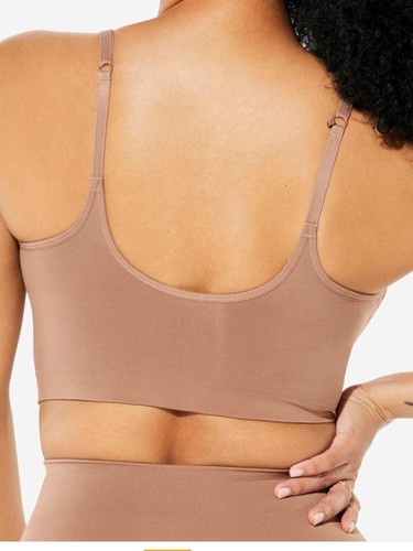 NWT YITTY Nearly Naked Plunge Bra 3X Tan Wireless Shaping - photo 2