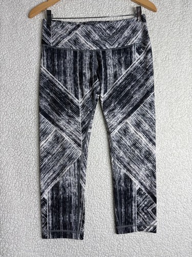 Lululemon Wunder Under Crop II in Heat Wave White/Black Size 8 - photo 4