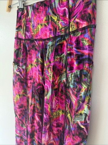Lululemon Fast and Free High-Rise Crop Hyper Flow Pink Multi – S - photo 4