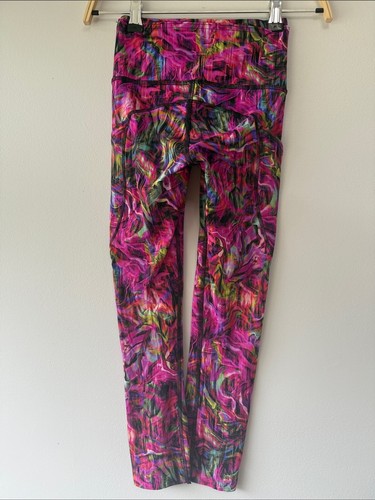 Lululemon Fast and Free High-Rise Crop Hyper Flow Pink Multi – S - photo 5