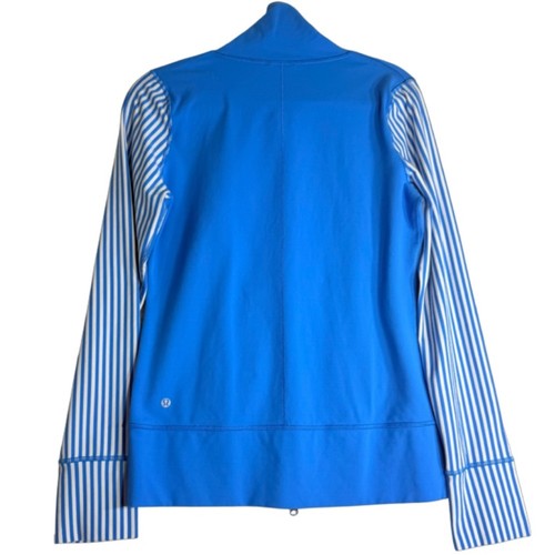 Lululemon Daily Yoga Jacket Beaming Blue / Polar Cream Size 8 - photo 4