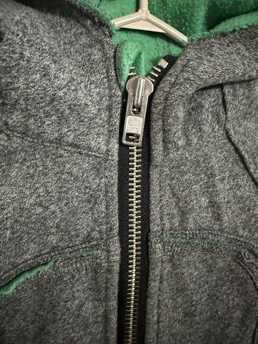 Lululemon Y2K Heavyweight Zip-up Hoodie Grey/Green Size 6 - photo 5