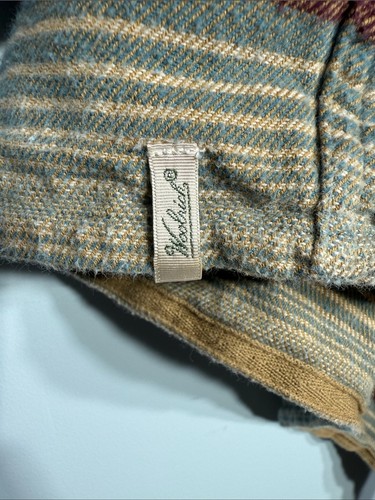 Woolrich Pemberton Striped Open Front Poncho Blue Tan XS - photo 5