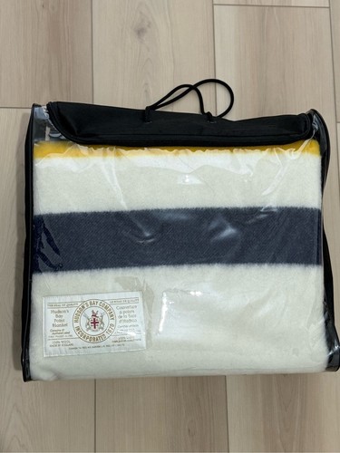 Hudson's Bay Classic Striped Wool Point Blanket NWT Queen