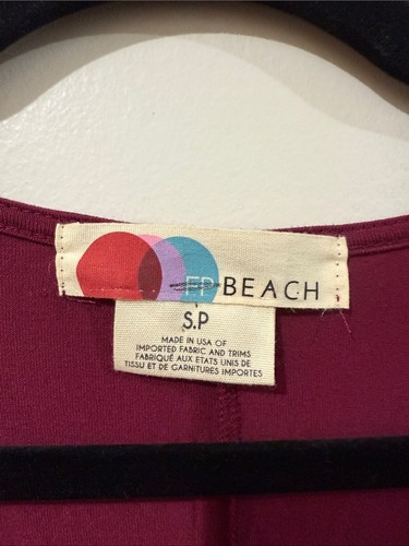 Free People Beach Draped Long-Sleeve Top - Berry Purple S - photo 4