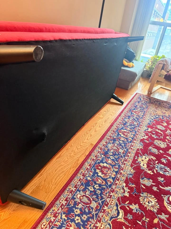 Red Mid-Century Style Sofa / Couch - photo 4