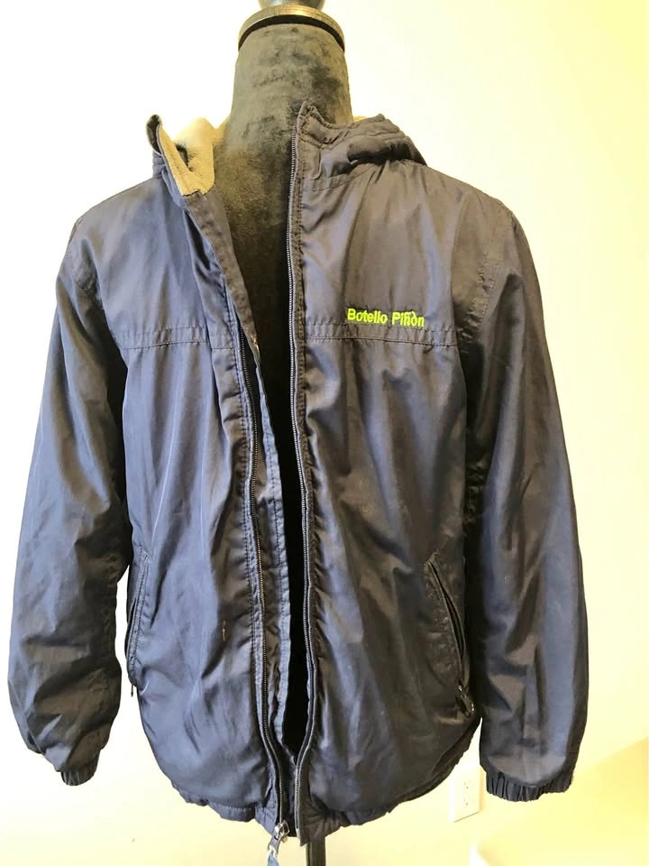 GapKids Navy Blue Fleece-Lined Hooded Jacket Size L (10)