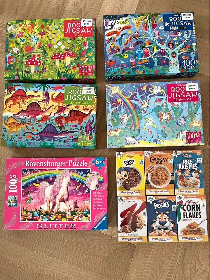 High quality puzzles-Ravensburger, book puzzles and novelty cere