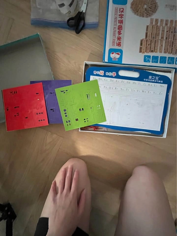 Educational Chinese Phonetic Dominoes & TOYSBRO Magnetic Board - photo 3