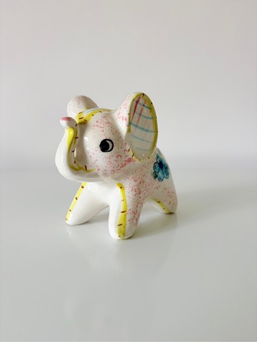 Vintage Small Elephant Planter Vase Ceramic Mid Century - photo 2