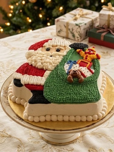 WILTON Santa Cake Pan 1995 Christmas with Instructions