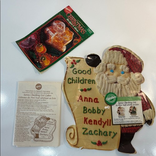 WILTON Santa Cake Pan 1995 Christmas with Instructions - photo 4