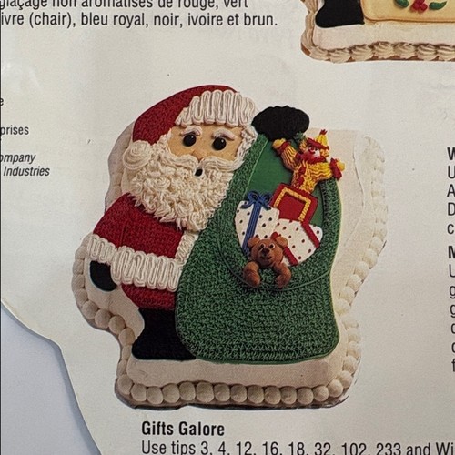 WILTON Santa Cake Pan 1995 Christmas with Instructions - photo 5