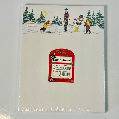 NEW Letterhead Stationary Sealed Great Papers! "Snow Day" Christ - photo 4