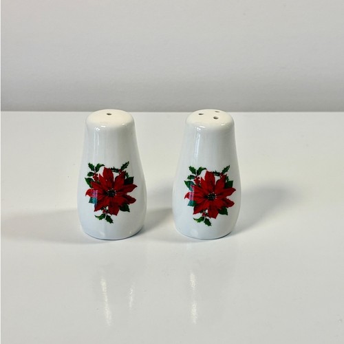 Gibson Design Poinsettia Holiday Collection Salt & Pepper Shaker - photo 3