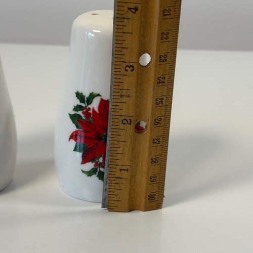 Gibson Design Poinsettia Holiday Collection Salt & Pepper Shaker - photo 5