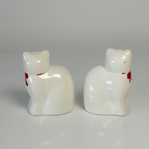 1980s Ron Gordon Designs Vintage Porcelain Cats Salt & Pepper Sh - photo 3