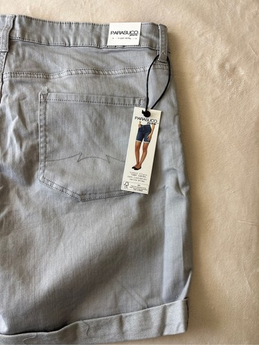 NEW Parasuco Denim Shorts Grey Classic Fit with Tummy Control Si - photo 5