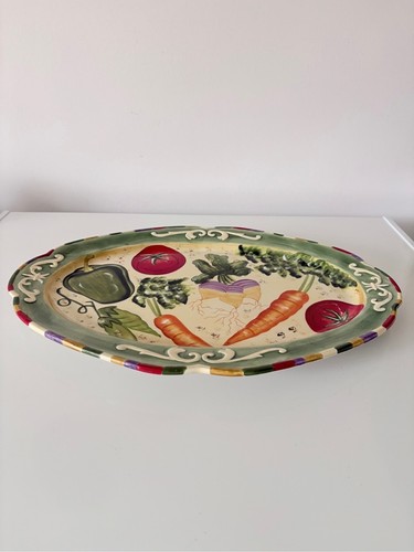 Fitz & Floyd Le Marche 16" Oval Serving Platter Farmhouse Countr - photo 2