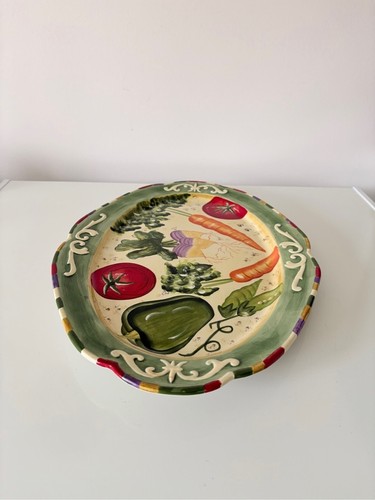 Fitz & Floyd Le Marche 16" Oval Serving Platter Farmhouse Countr - photo 3